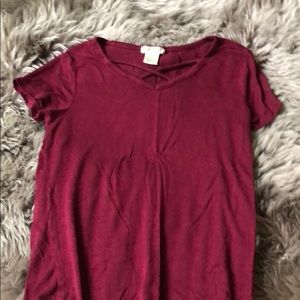 Maroon shirt